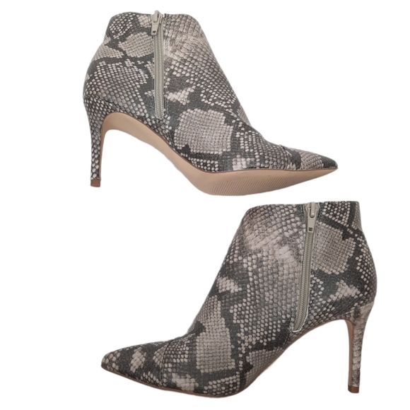 Fergalicious Goldie Bootie Snakeskin Stiletto Heel Size 7.5‎ Women's Shoes - Picture 5 of 13